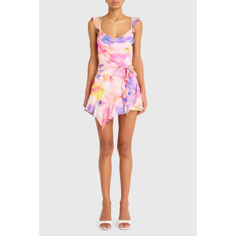 NEW AMANDA UPRICHARD adamo skort romper in layla print